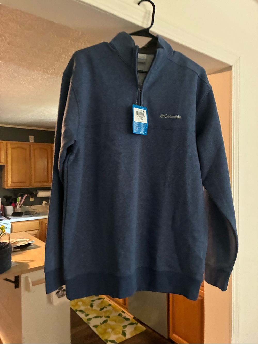 Columbia Men's Navy Quarter-Zip Fleece Pullover